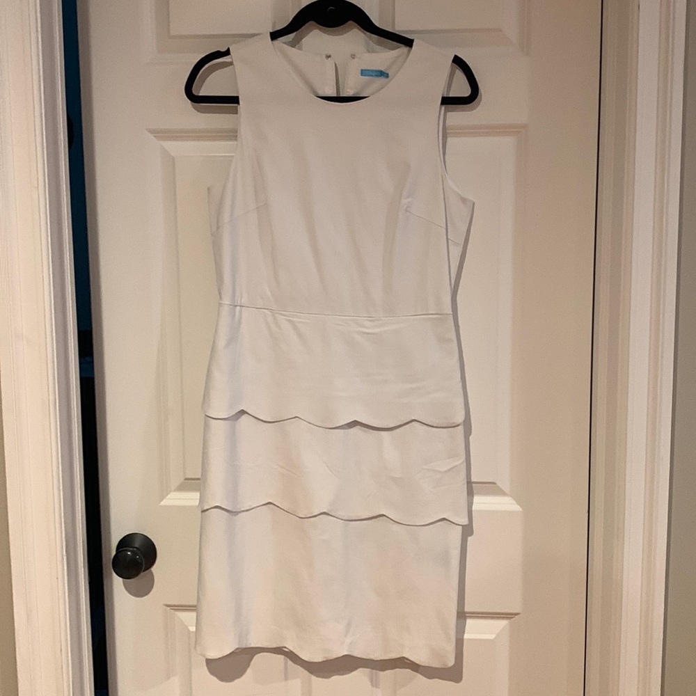 Scalloped White Dress - perfect For a Bride
